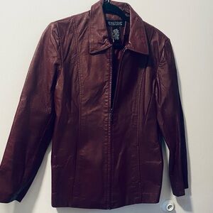 Ladies 100 percent leather jacket